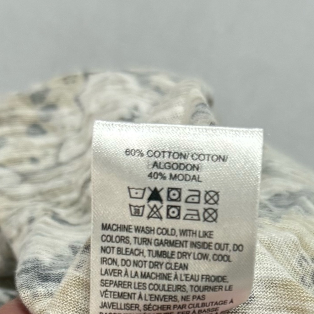 Lucky Brand Tan and Gray Floral Blouse - Picture 4 of 5